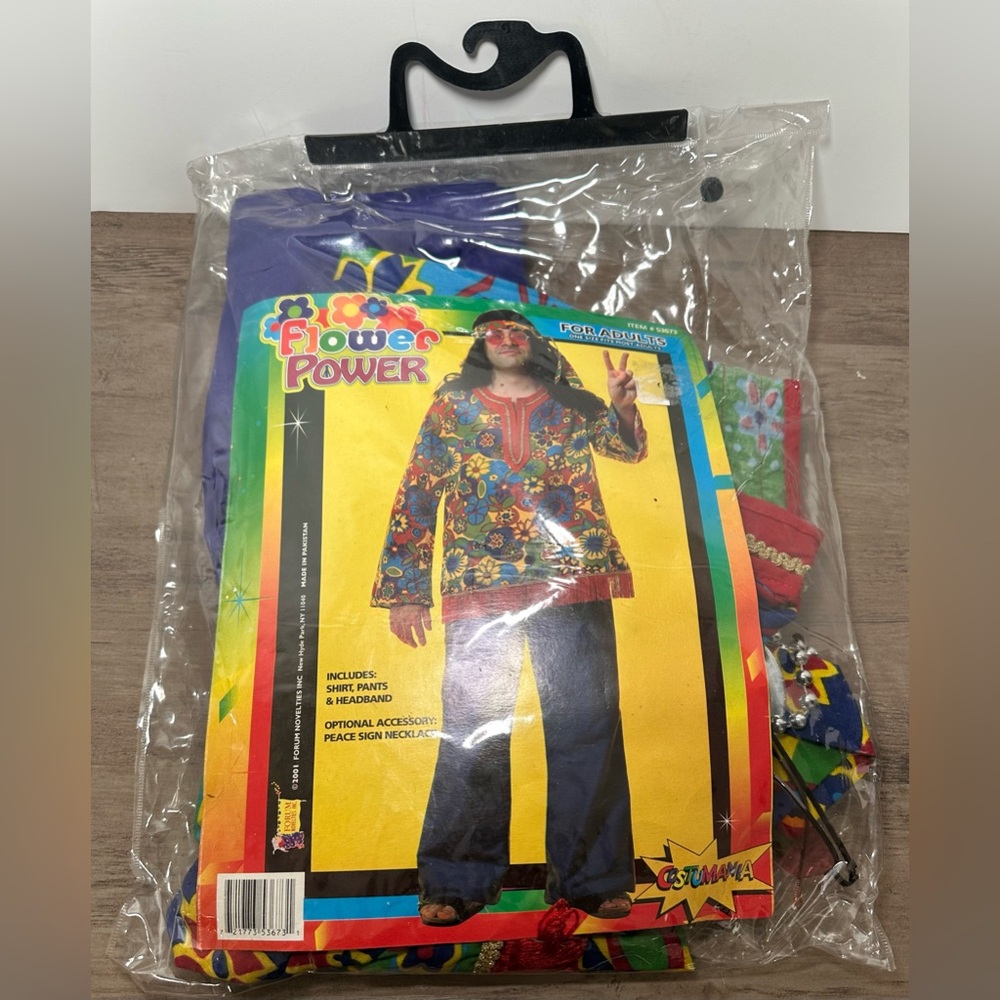 Hippie Flower Power Adult Men’s‎ Costumania Halloween Dress Up Costume.
